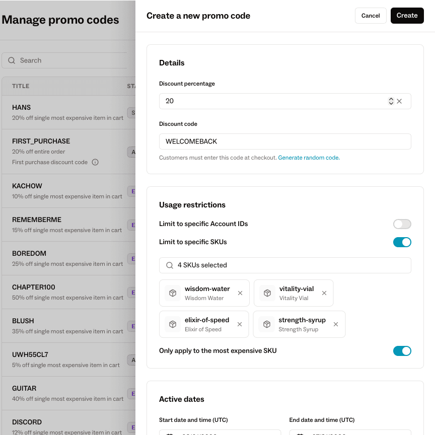 Run promos with precision