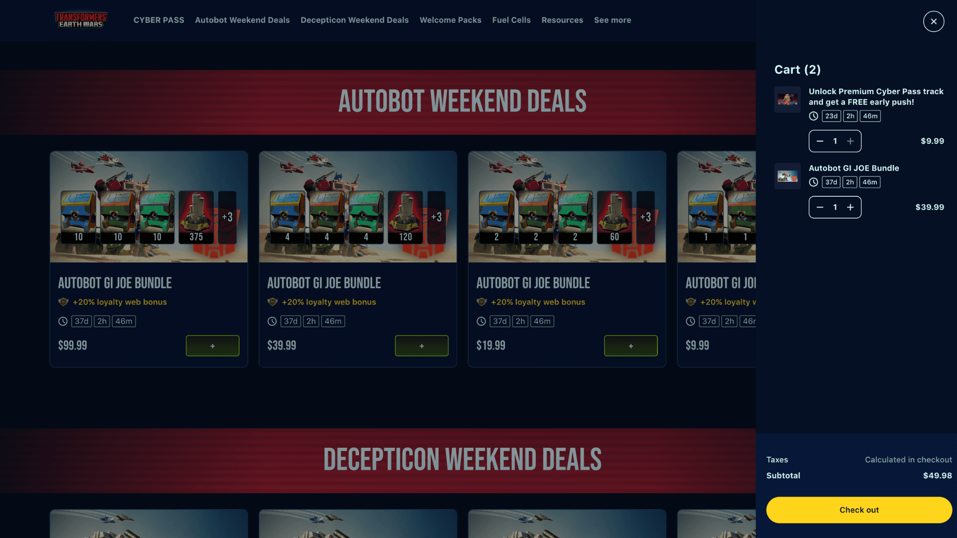 Image for Best Practices from Yodo1's Transformers: Earth Wars Webshop